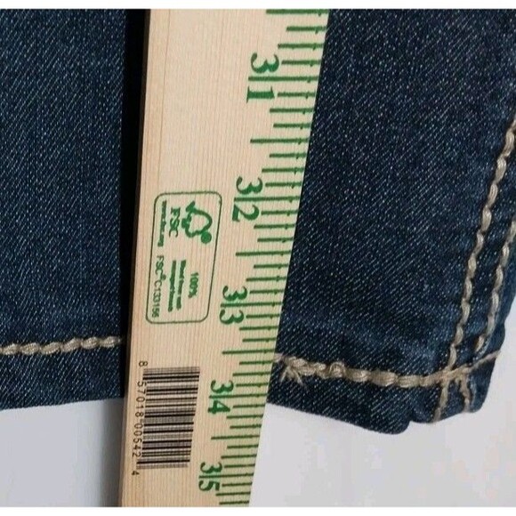 Code Bleu Capri Cropped Jeans 10 Embroidered Embellished Y2K Boho Glam Western - Picture 4 of 16